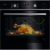 AEG GR6PB52FSB 59.6cm Built In Electric Oven Gloss Black