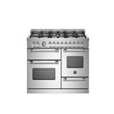 Bertazzoni MAS106L3EXC Stainless Steel, Master 100cm Range Cooker XG Oven Dual Fuel Stainless Steel