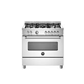 Bertazzoni MAS95C1EXC Stainless Steel, Master 90cm Range Cooker Single Oven Dual Fuel Stainless Stee