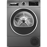 Bosch WQG245R2GB Graphite, Capacity 9kg, Heat Pump, SelfCleaning Condenser, Hygiene Plus, Half Load,