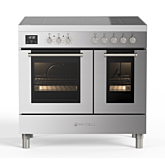 Fratelli 700120 Stainless Steel, 900mm Twin Oven (60/30) Range Cooker with Induction Top in Stainles