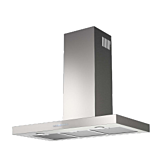Fratelli 700320 Stainless Steel, CAPRI - 900mm Stainless Steel Chimney Hood