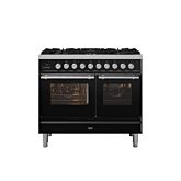 ILVE PD106WE3/BK Gloss Black, 100Cm New Roma Duel Fual Range Cooker