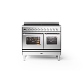ILVE PDI106WE3/SS Stainles Steel, Roma 100Cm Twin Ovens With 6 Zone Induction Hob
