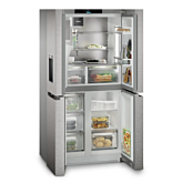 Liebherr MBSDDI9058 Steel Door, 4 Door Cross, Water + Ice Center (Fixed Water Connection), BioFresh 