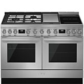Smeg CPF120IGMPX Stainless Steel, 120cm Portofino Dual Fuel Range Cooker Stainless