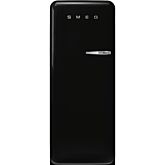 Smeg FAB28LBL5UK black, 60cm 50s Style Left Hand Hinge Fridge with Icebox Black