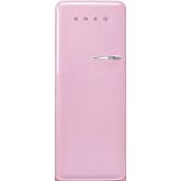 Smeg FAB28LPK5 pink, 60cm 50s Style Left Hand Hinge Fridge with Icebox Pink