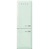 Smeg FAB32LPG5UK pastel blue, 60cm 50s Style Left Hand Hinge Fridge over Freezer Pastel
