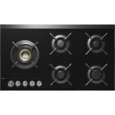 Asko HG1935AB , 90cm, Fusion VolcanoTM wok burner (2), Solid cast iron pan supports, 5 zones, Steple