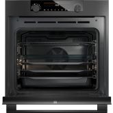 Asko OT8687B , 59.5Cm Built In Electric Single Oven - Black Steel