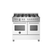 Bertazzoni MAS106L2EBIC Matt White, Master 100cm Range Cooker Twin Oven Dual Fuel Matt White