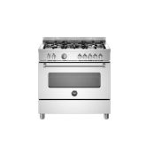 Bertazzoni MAS95C1EXC Stainless Steel, Master 90cm Range Cooker Single Oven Dual Fuel Stainless Stee