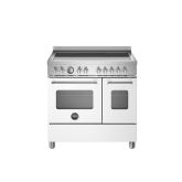 Bertazzoni MAS95I2EBIC Matt White, Master 90cm Range Cooker Twin Oven Induction Matt White