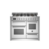 Bertazzoni PRO116L3EXT Stainless Steel, Professional 110cm Range Cooker XG Oven Dual Fuel Stainless 