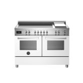 Bertazzoni PRO125I2EBIT White, Professional 120cm Range Cooker Twin Oven Induction Gloss White