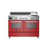 Bertazzoni PRO125I2EROT Red, Professional 120cm Range Cooker Twin Oven Induction Gloss Red