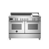 Bertazzoni PRO125I2EXT Stainless Steel, Professional 120cm Range Cooker Twin Oven Induction Stainles