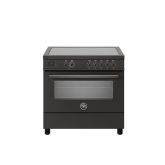 Bertazzoni PRO95I1ECAT Carbonio, Professional 90cm Range Cooker Single Oven Induction Matt Black