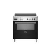 Bertazzoni PRO95I1ENET Black, Professional 90cm Range Cooker Single Oven Induction Gloss Black