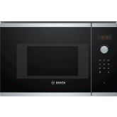Bosch BFL523MS0B Brushed steel /, Red display, up to 800W, 20L, 5 power levels, 7 auto programmes, e