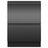 Fisher And Paykel DD60D4HNB9 , Dishwasher DishDrawer™ Double, 12 Place Settings, Black Steel, Recess