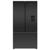 Fisher And Paykel RF540AZUB5 , 26013 Fridge Freezer French Door 900mm Recessed Handle Matt Black Gla