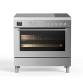 Fratelli 700140 Stainless Steel, 900mm Single Maxi Oven Range Cooker with Induction Top in Stainless