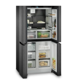 Liebherr MBBSDI9024 BlackSteel, 4 Door Cross, IceMaker (Fixed Water Connection), BioFresh, NoFrost, 