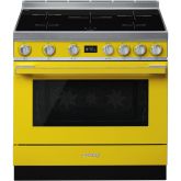 Smeg CPF9IPYW Yellow, CPF9IYW 90cm Portofino Electric Range Cooker Yellow