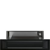 Smeg CPR915N black, 15cm Height Victoria Warming Drawer Black