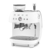 Smeg EGF03WHUK White, All In One Espresso Coffee Machine With Grinder