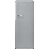 Smeg FAB28RSV5 Silver, 60cm 50s Style Right Hand Hinged Fridge with Icebox Silver