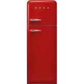 Smeg FAB30RRD5UK Red, 60cm 50s Style Right Hand Hinge Freezer over Fridge