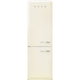 Smeg FAB32LCR5UK cream, 60cm 50s Style Left Hand Hinge Fridge over Freezer Cream