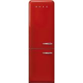 Smeg FAB32LRD5UK red, 60cm 50s Style Left Hand Hinge Fridge Freezer Red