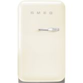 Smeg FAB5LCR5 , 40cm Small 50s Style Left Hand Hinged Minibar Cream