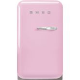 Smeg FAB5LPK5 , cm Pink Small 50s Style Left Hand Hinged Minibar