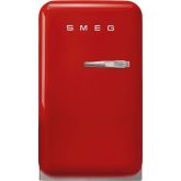 Smeg FAB5LRD5 , 40cm Small 50s Style left Hand Hinged Minibar Red