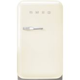 Smeg FAB5RCR5 Cream, 40cm Small 50s Style Right Hand Hinged Minibar Cream