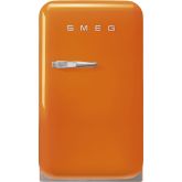 Smeg FAB5ROR5 , 50's Style Orange Small Right Hand Hinged Minibar