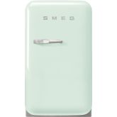Smeg FAB5RPG5 , 40cm Small 50s Style Right Hand Hinged Minibar Pastel Green