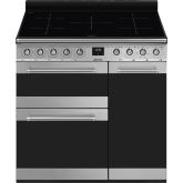 Smeg SY93I-1 Stainless Steel, 90cm Symphony Electric Range Cooker Eclipse Glass