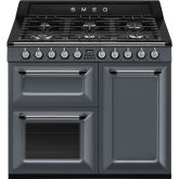 Smeg TR103GR Slate Grey, 100cm Victoria Dual Fuel Range Cooker Slate Grey