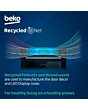 Beko CDFY22309X 60cm Built In High Specification RecycledNet Double Oven - Stainless Steel