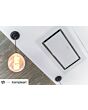 Heaven Glass 2.0 EV8+ WH A120 (White Glass, 120cm)  Ceiling hood