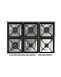 ILVE PD096WE3/MB Midnight Blue, Roma 90cmTwin 60 / 30 6 Gas Burners Midnight Blue