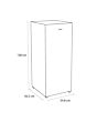 Sensis RFTLF01Z54EW 54.8cm Low Frost Tall Freezer - White