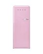 Smeg FAB28LPK5 pink, 60cm 50s Style Left Hand Hinge Fridge with Icebox Pink