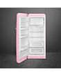 Smeg FAB28LPK5 pink, 60cm 50s Style Left Hand Hinge Fridge with Icebox Pink